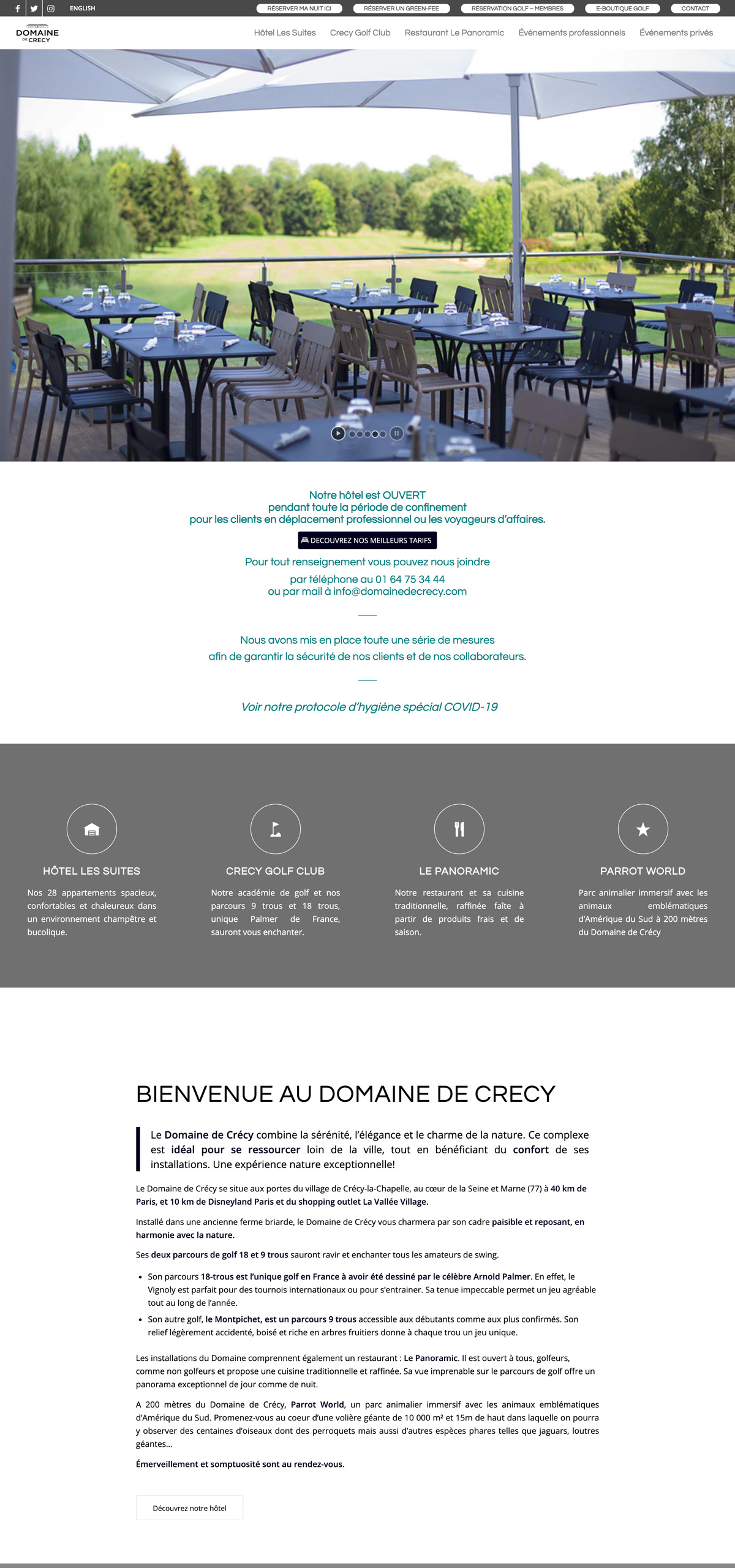 rdsc domaine crecy website screenshot