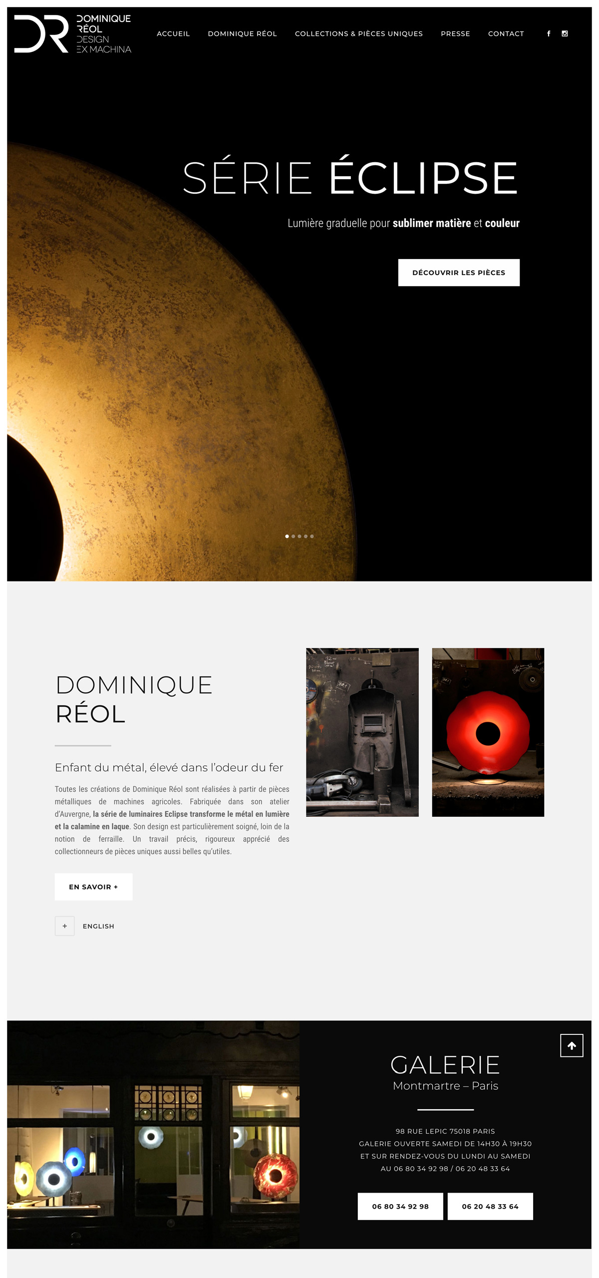 rdsc dominique reol website screenshot