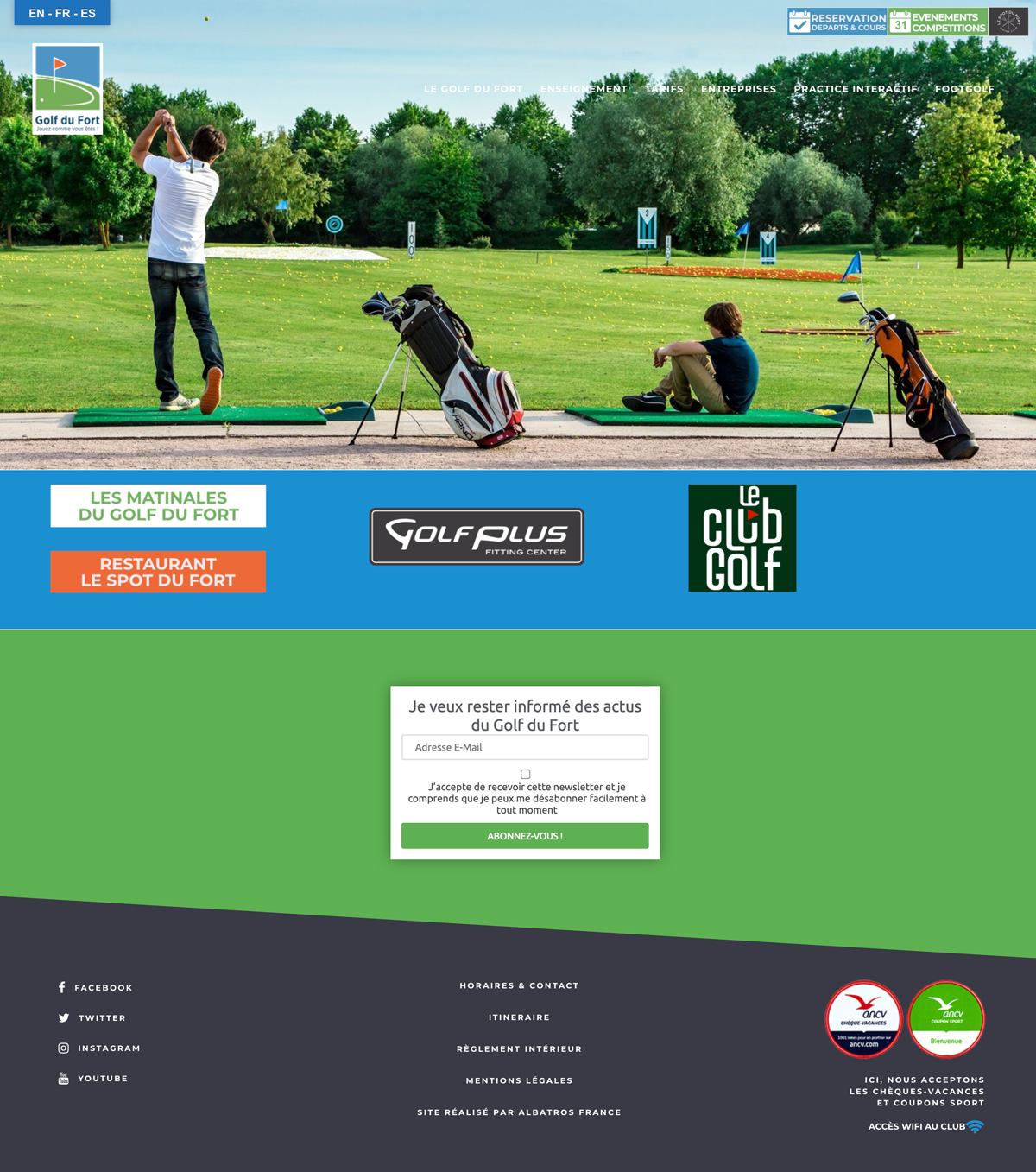 rdsc golf du fort website screenshot